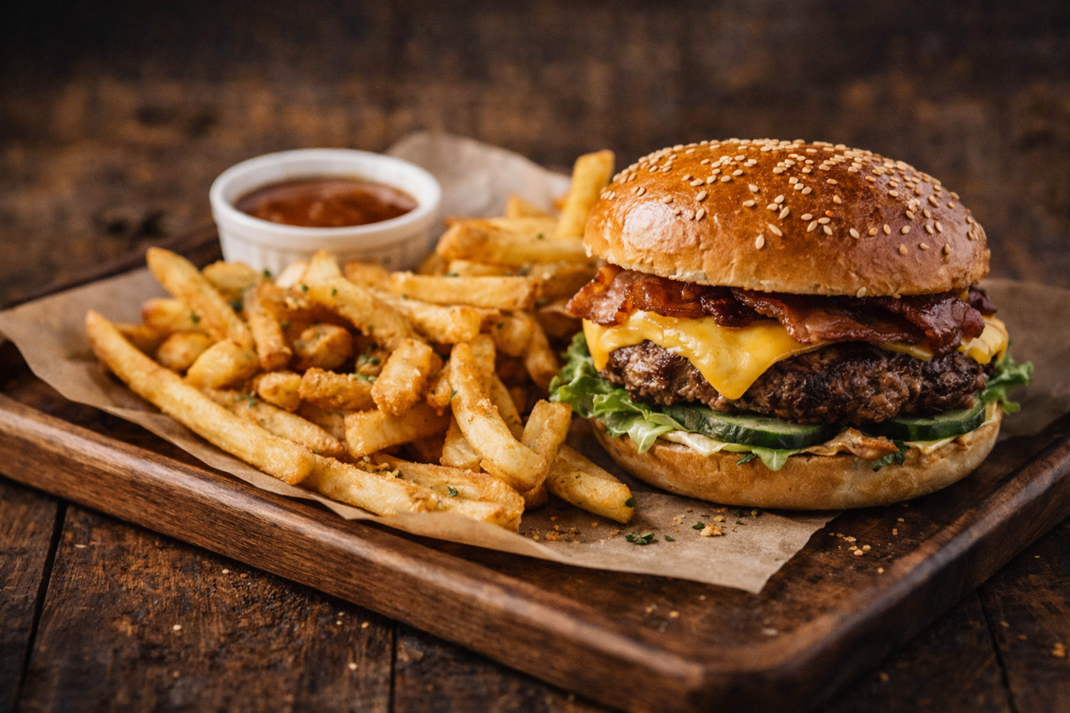 Burger frites