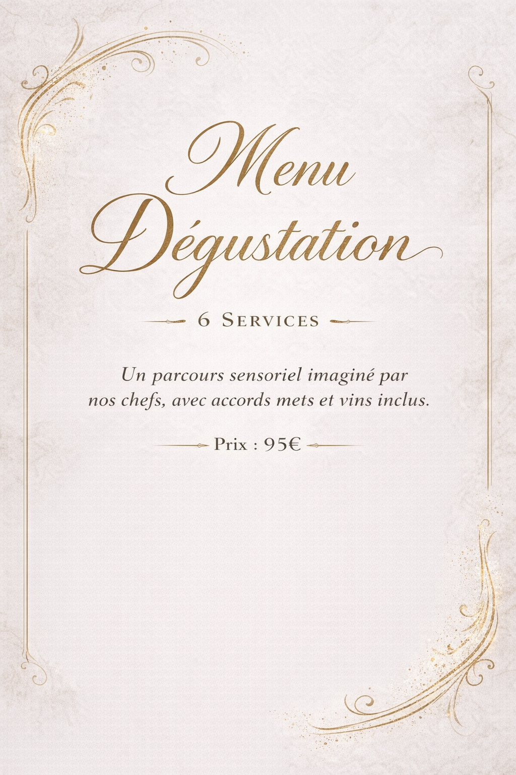 Menu Dégustation