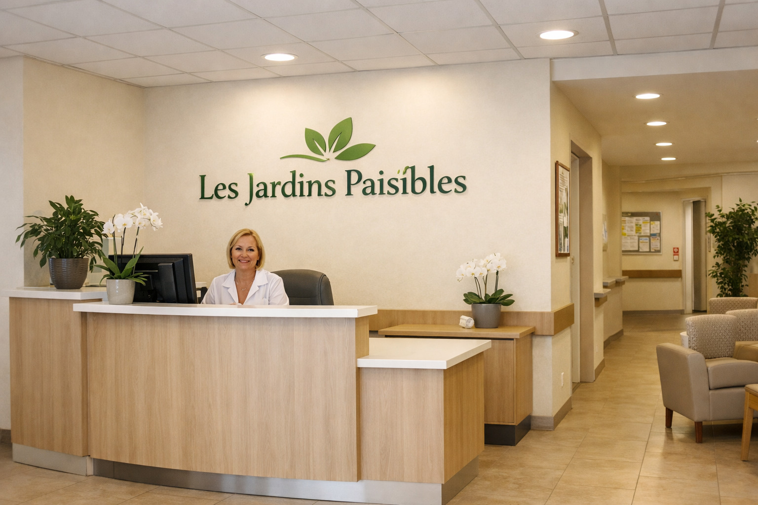 Accueil de la résidence Les Jardins Paisibles