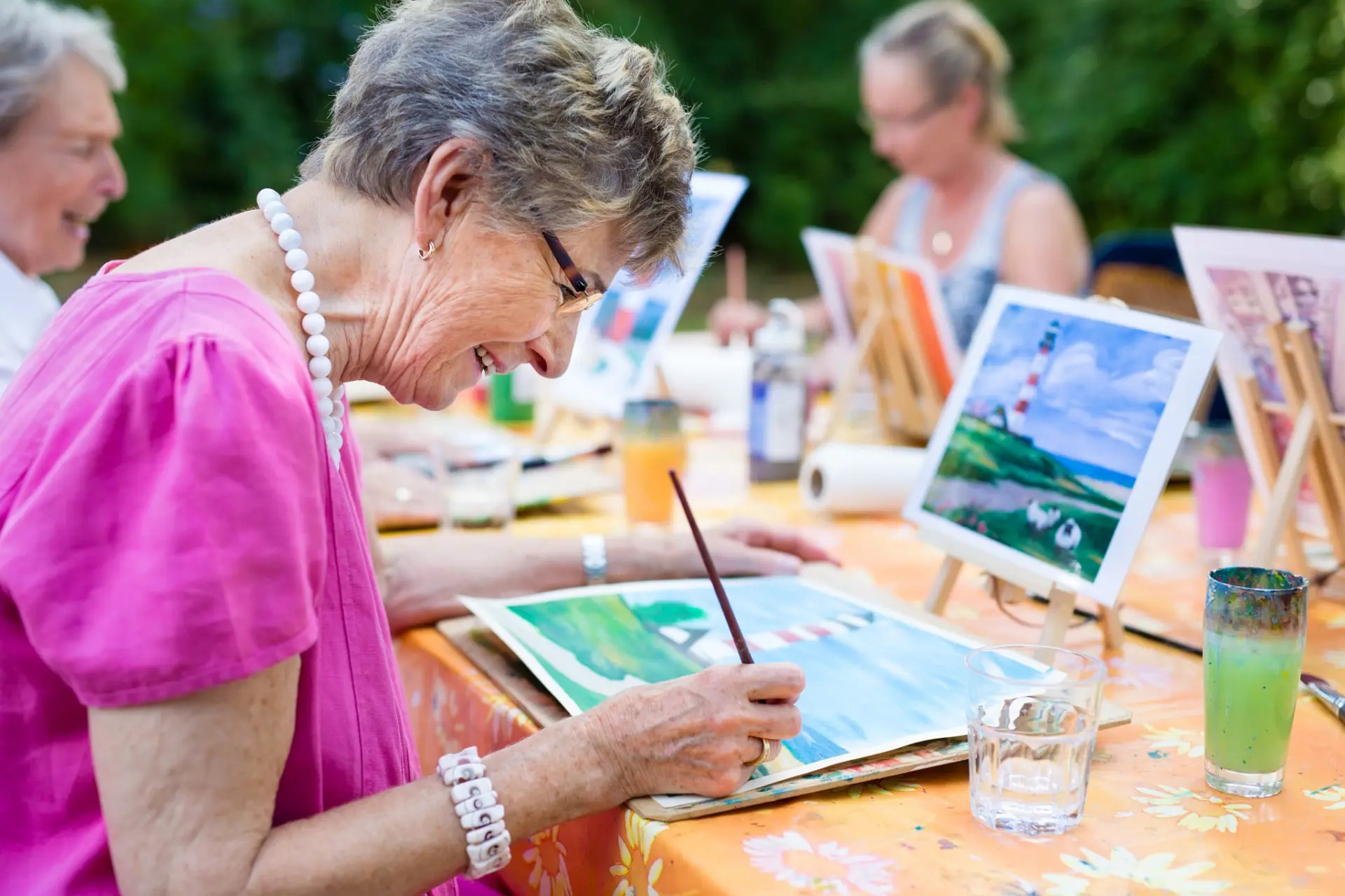Activités des résidents à la maison de retraite